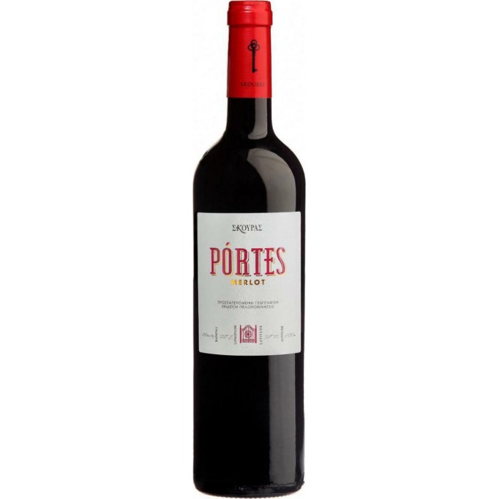 Σκούρας Κρασί Portes Merlot Ερυθρό Ξηρό Νεμέας 750ml 